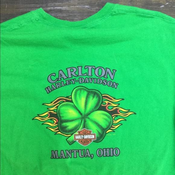 Harley-Davidson Other - Harley-Davidson Back Shamrock with Flames !